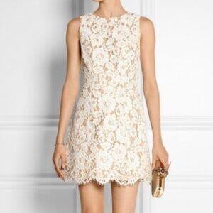 Alice + Olivia 'leann' Lace Fit & Flare Dress